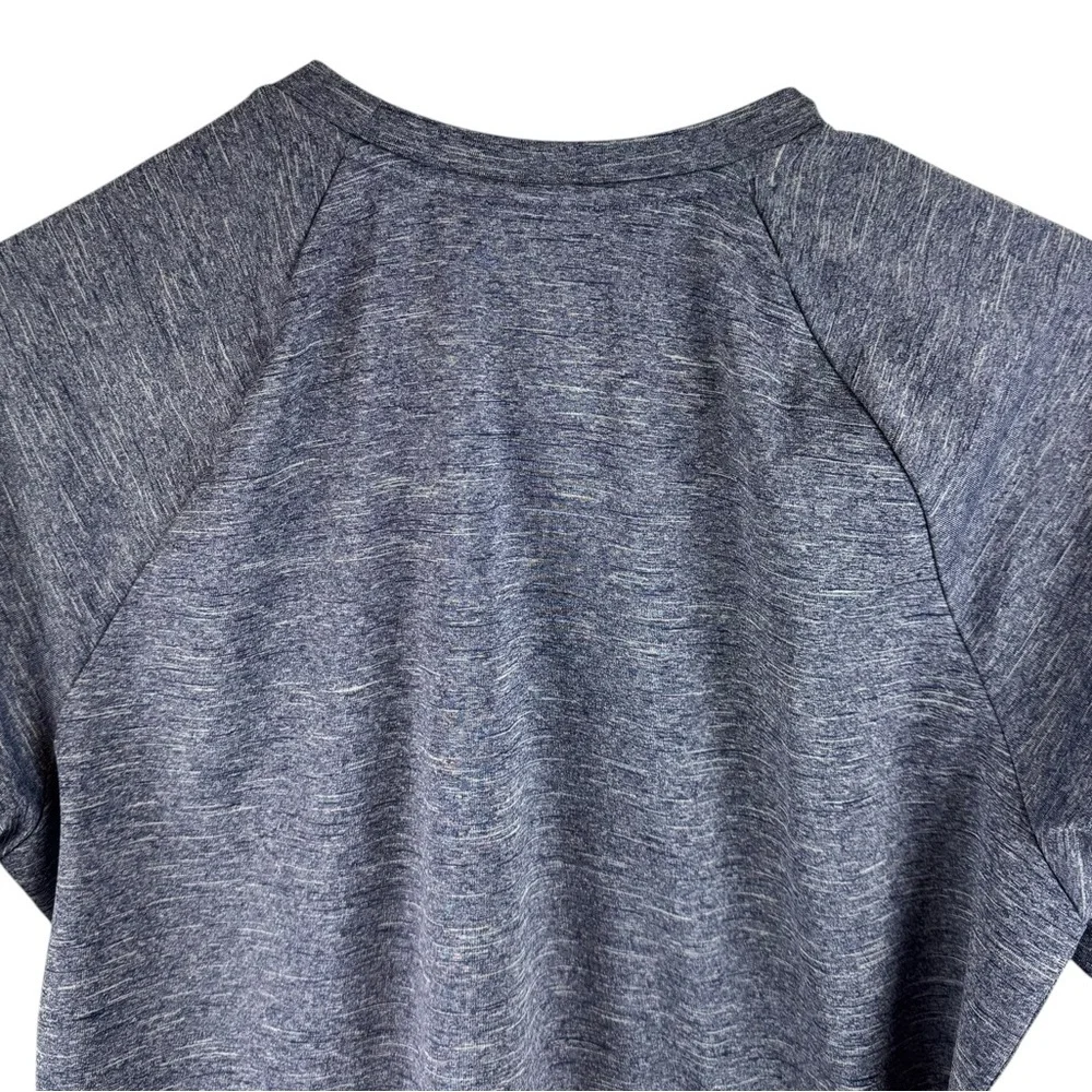 Nike Men's Midnight Navy Hydroguard Dri-FIT Stretch UPF 40+ Heather Rash-guard